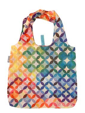 ERIN CONDREN Midcentury Circles Reusable Grocery Tote Bag Polyester Colorful